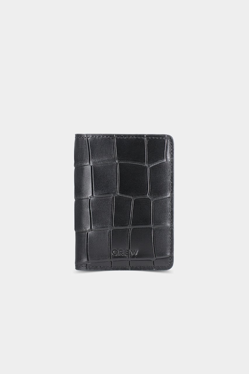 Büyük Timsah Baskılı Deri Kartlık / Erkek - Kadın