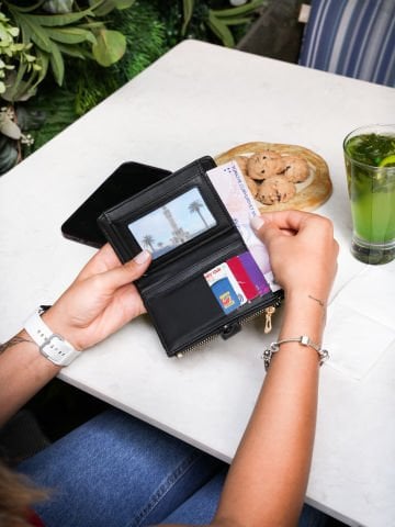 Berlin Fermuar Detaylı Kadın Cüzdan - Siyah