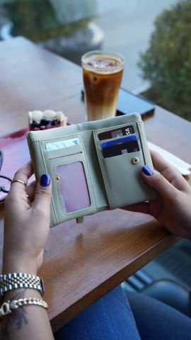 Seul Bozuk Para Bölmeli Kadın Cüzdan  - Mint Yeşil